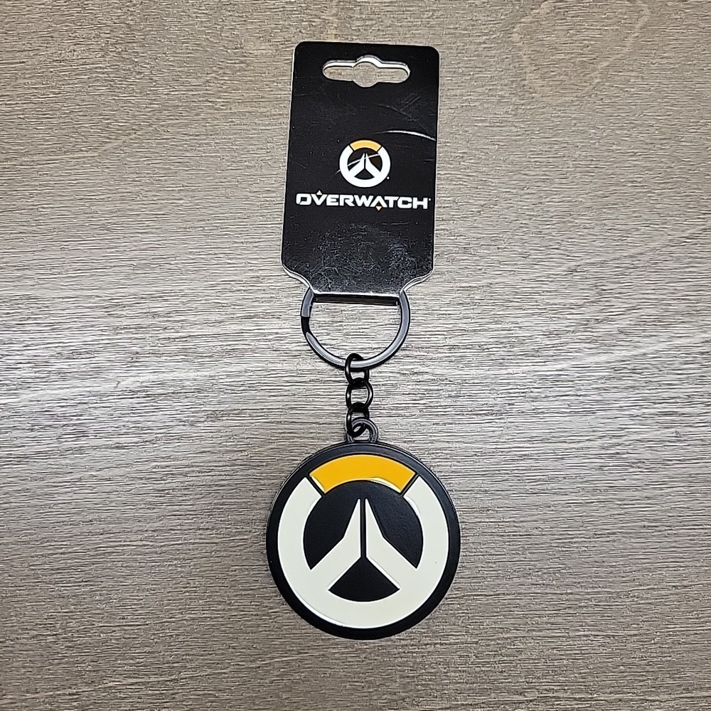 Overwatch Logo Metal Keychain Key Ring Blizzard RPG Game Official Licensed NEW
